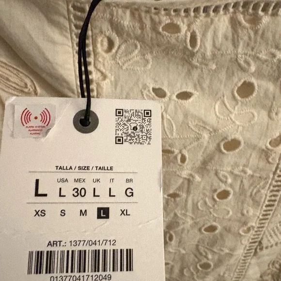 Nwt- ZARA WOMENS PATCHWORK EMBROIDERED MIDI DRESS-L - Picture 4 of 4